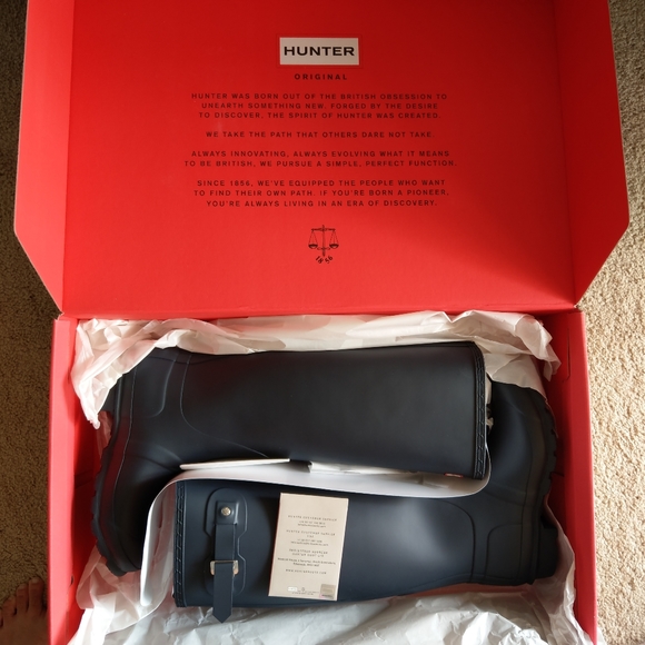 Hunter Shoes - 🍒NIB🍒 HUNTER ORIGINAL TALL WIDE LEG RAIN BOOTS